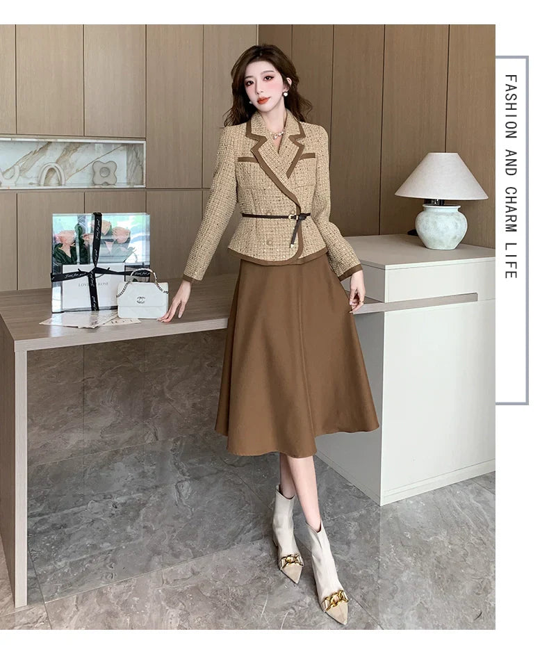 【Set】2点セット テーラードジャケット +スカート W9645