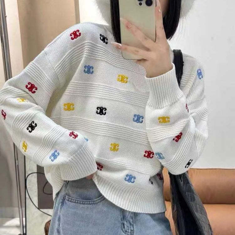 【Tops】大人可愛いニットセーター Z8008