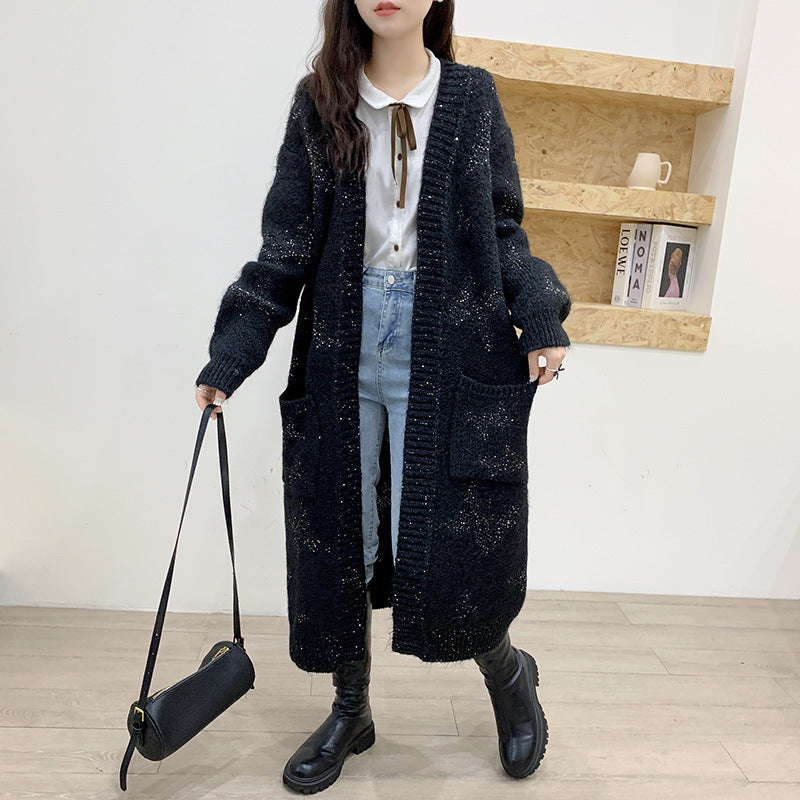 【Outer】ロング丈カーディガン W14435