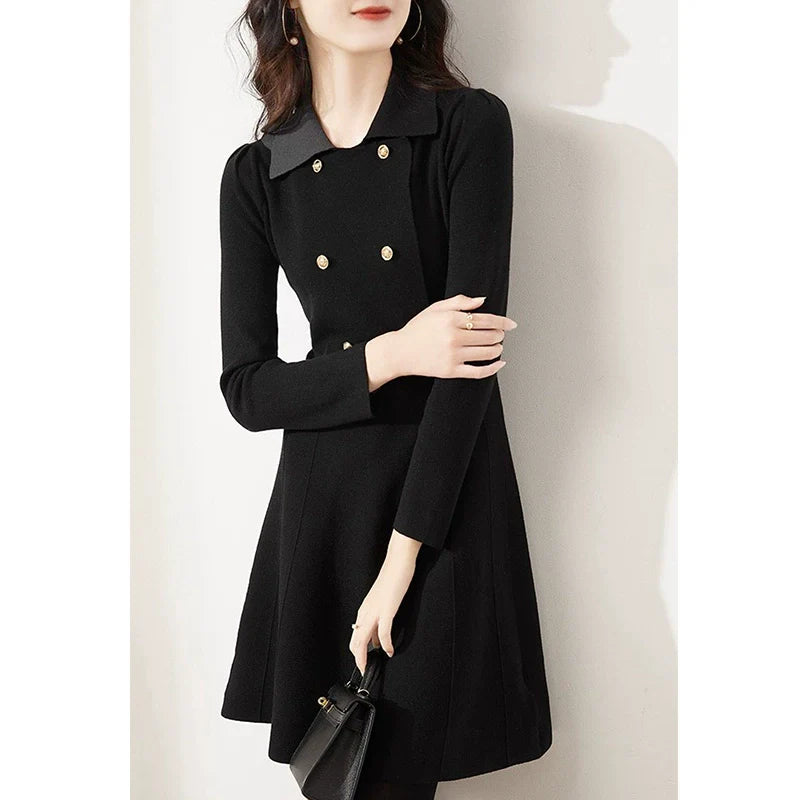 【Dress】2色展開~ニットワンピース W9647