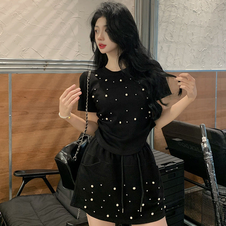 【Set】セットアップ Tシャツ +スカート Z6782