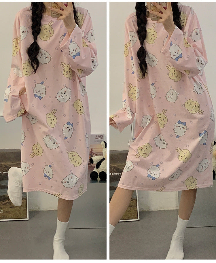 【Roomwear】春秋ルームワンピース Z7639
