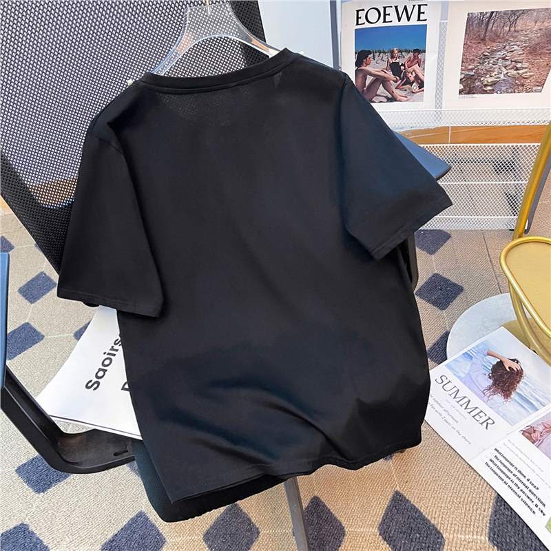 【Tops】パール装飾Tシャツ T01378