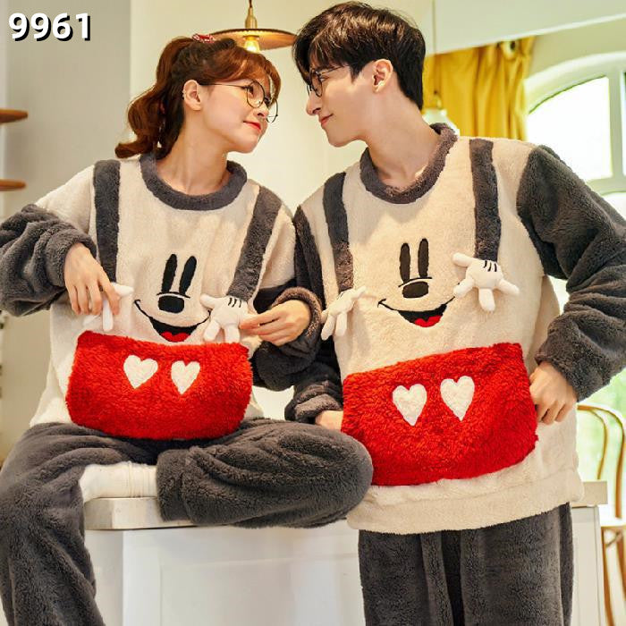 【Roomwear】ルームウェア厚手カップルパジャマ W9589