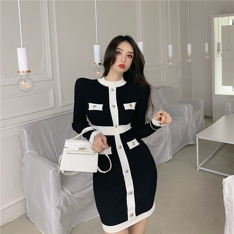 【Dress】フレンチニットワンピース Z7565