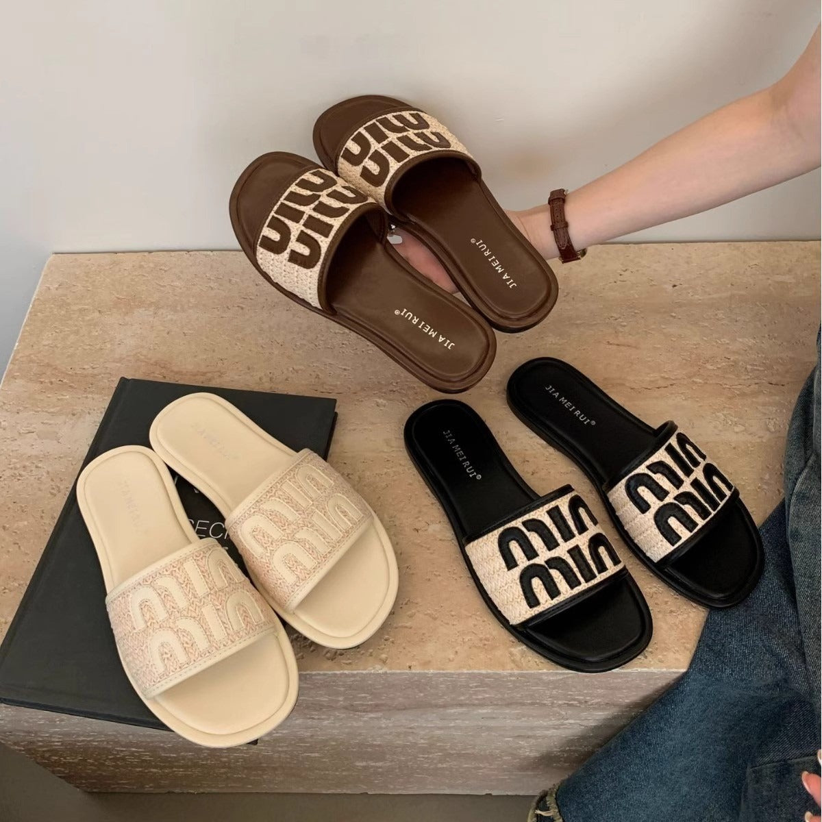 【Shoes】サンダル滑り止めスリッパ W12360
