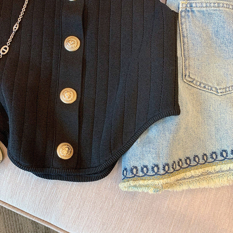 【Tops】ニットタンクトップ W12475