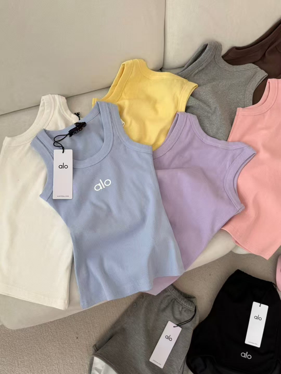 【Tops】春夏カラフルスポーツタンクトップ T01538