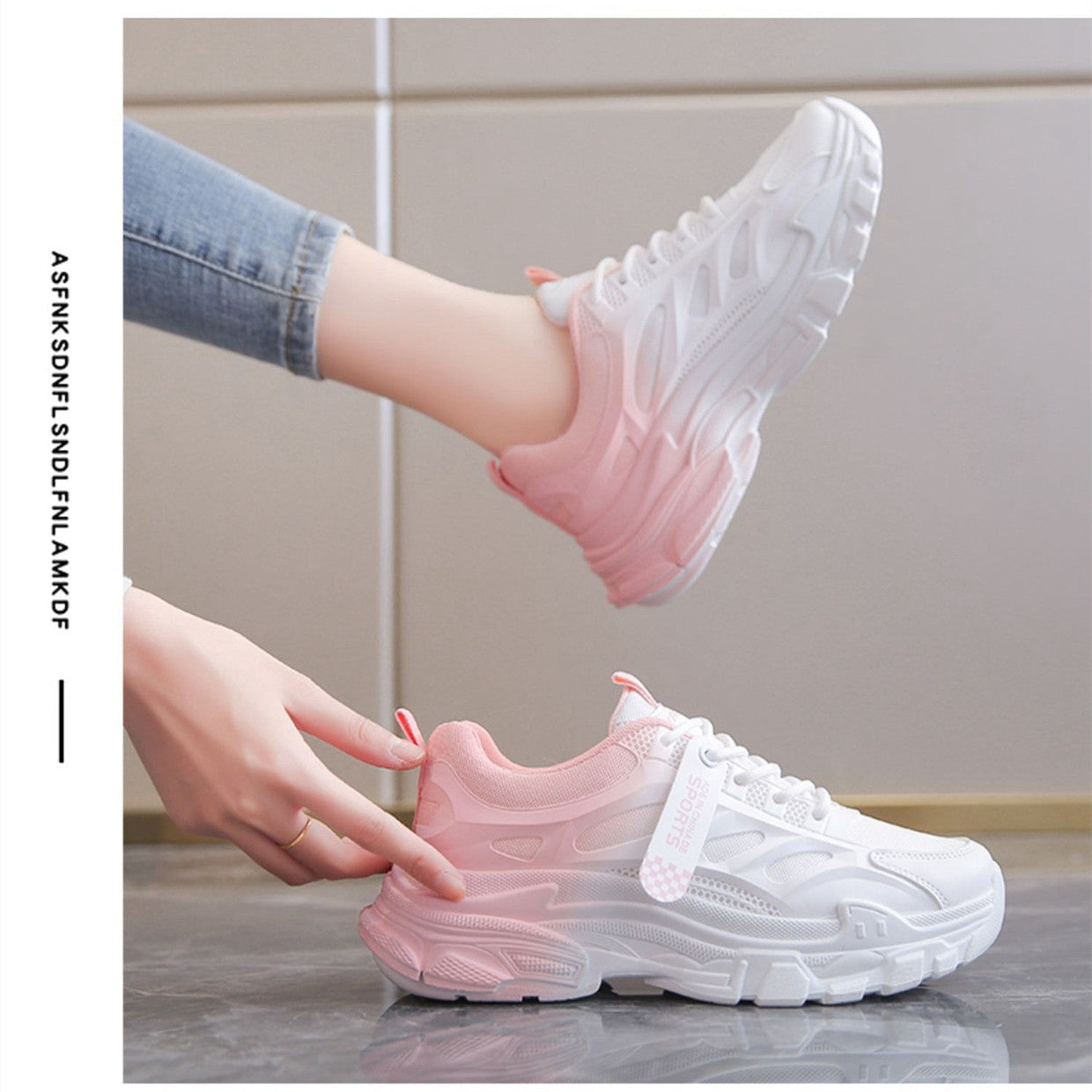 【Shoes】グラデーションスニーカー W11741