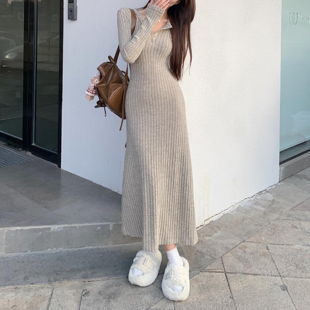 【Dress】新入荷~ニットワンピース W10298
