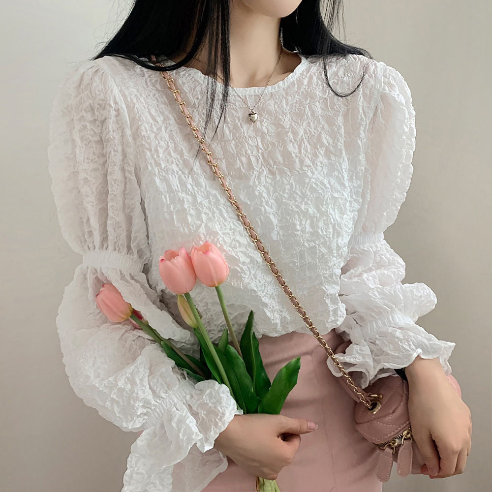 【Tops】3色展開ブラウス W10956