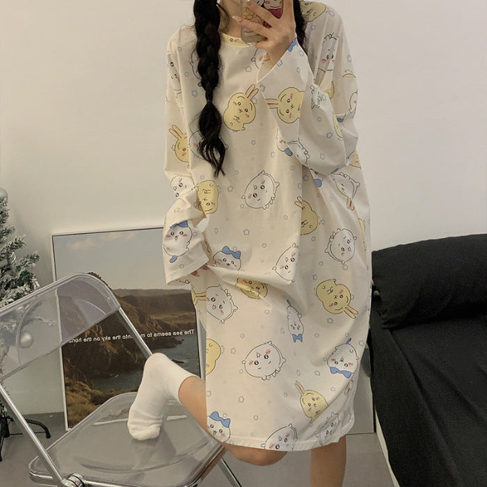【Roomwear】春秋ルームワンピース Z7639