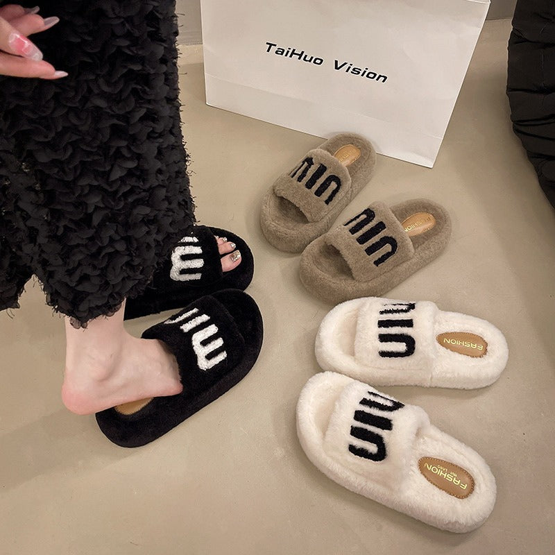【Shoes】ファッションファースリッパ W13370