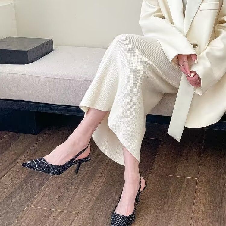 【Shoes】ツイードパンプス W11087