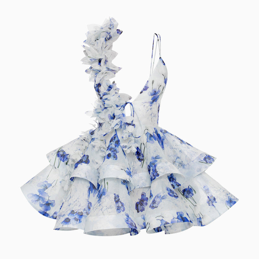 【Dress】花柄セクシーワンピース T01335