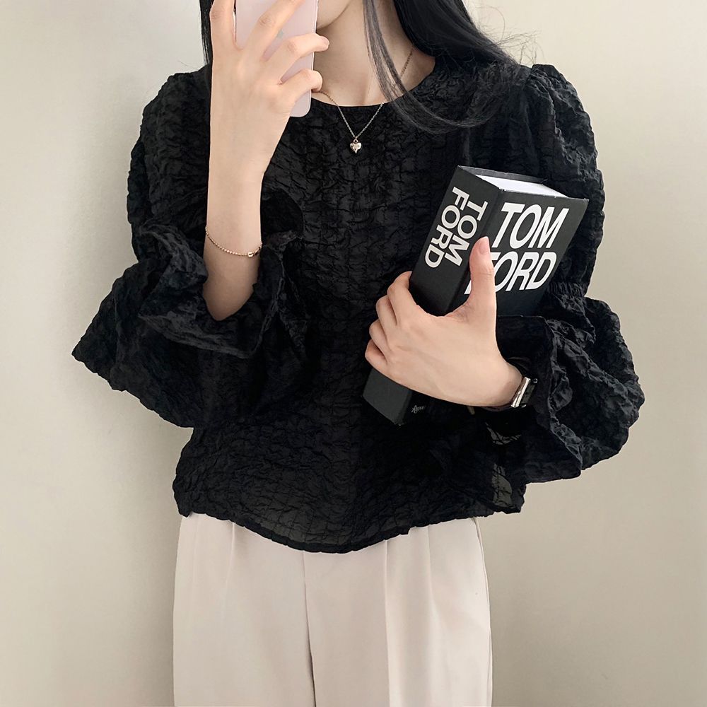 【Tops】3色展開ブラウス W10956
