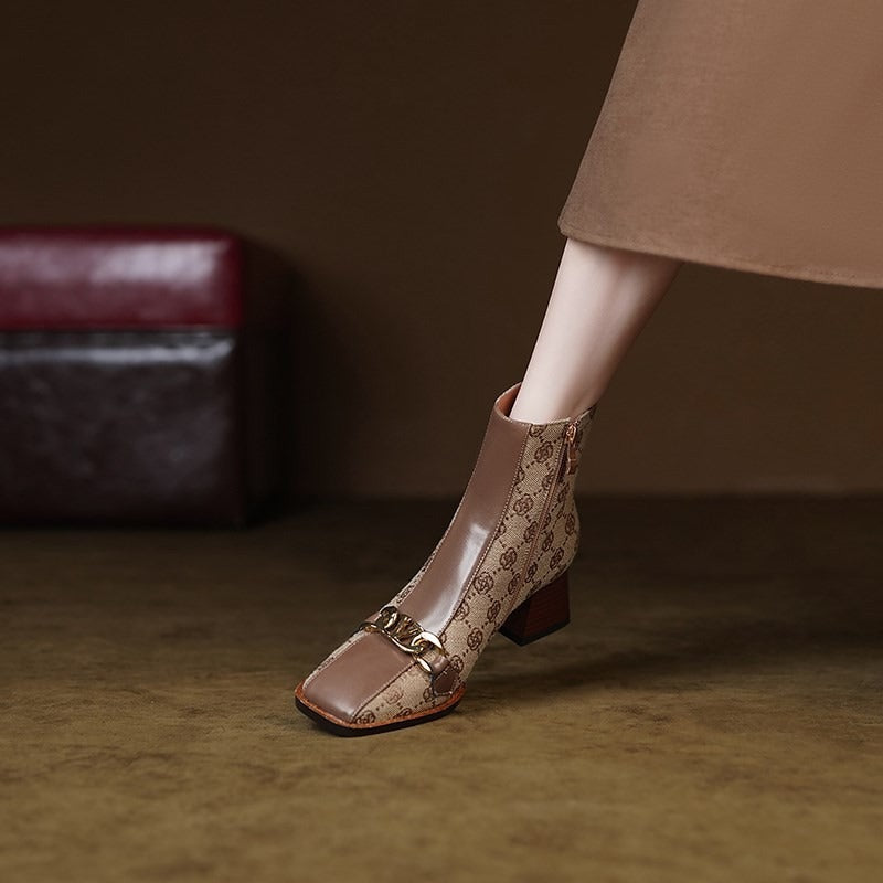 【Shoes】気質春秋ブーツ W14196