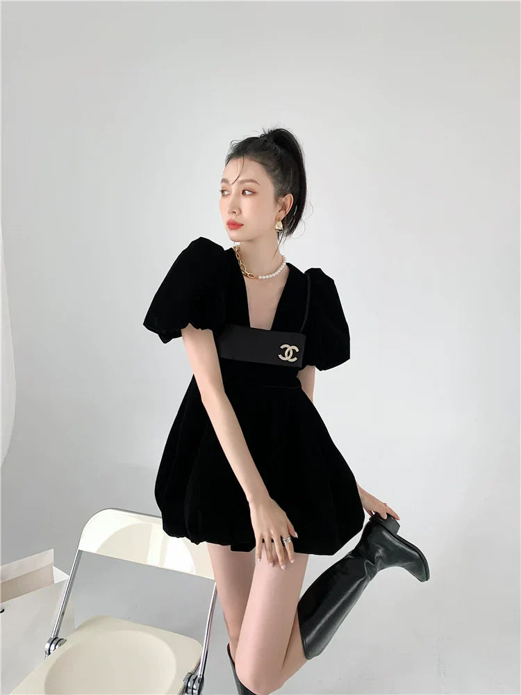 【Set】ワンピース+キャミソールセットアップ W11215