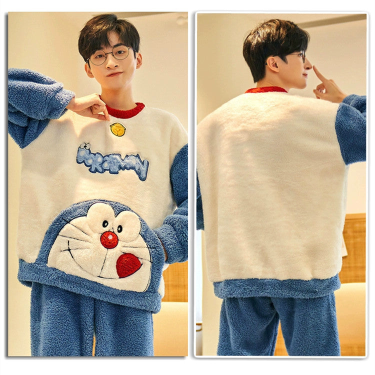 【Roomwear】ルームウェア厚手カップルパジャマ W9589