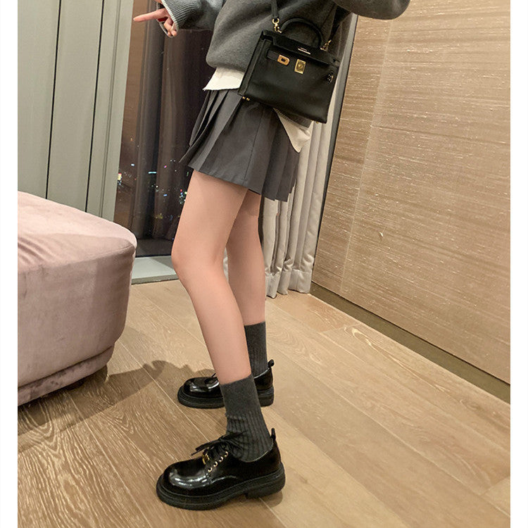【Shoes】PUフラットシューズ W12066