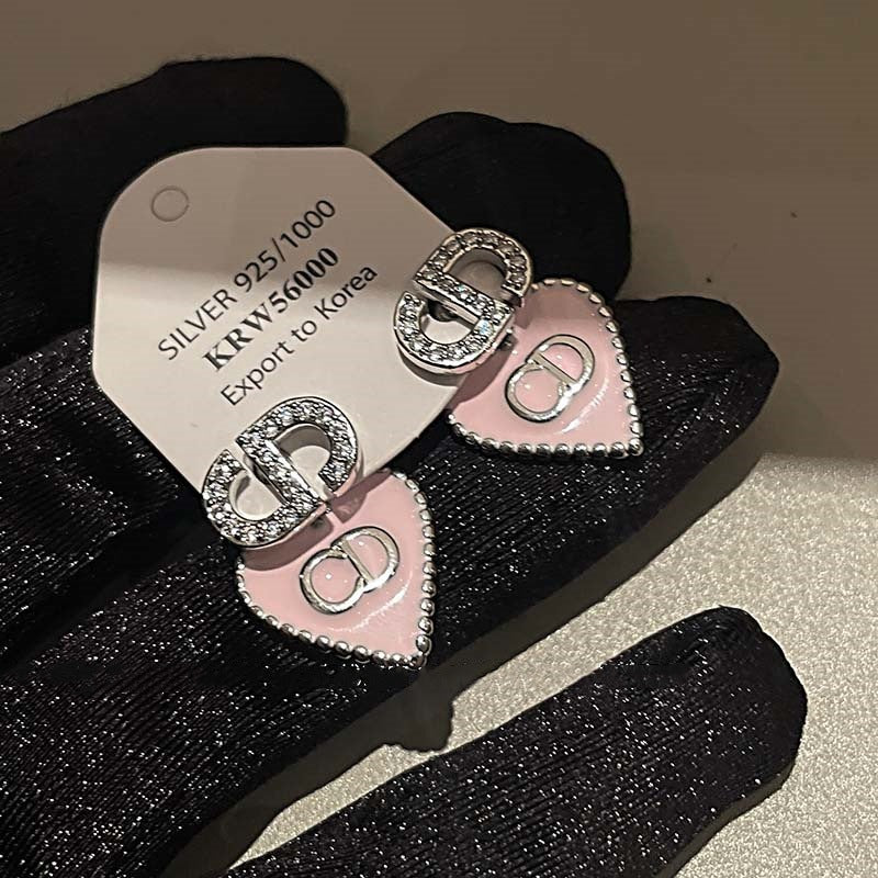 【雑貨】♡ジルコニア アルファベットピアス T01809