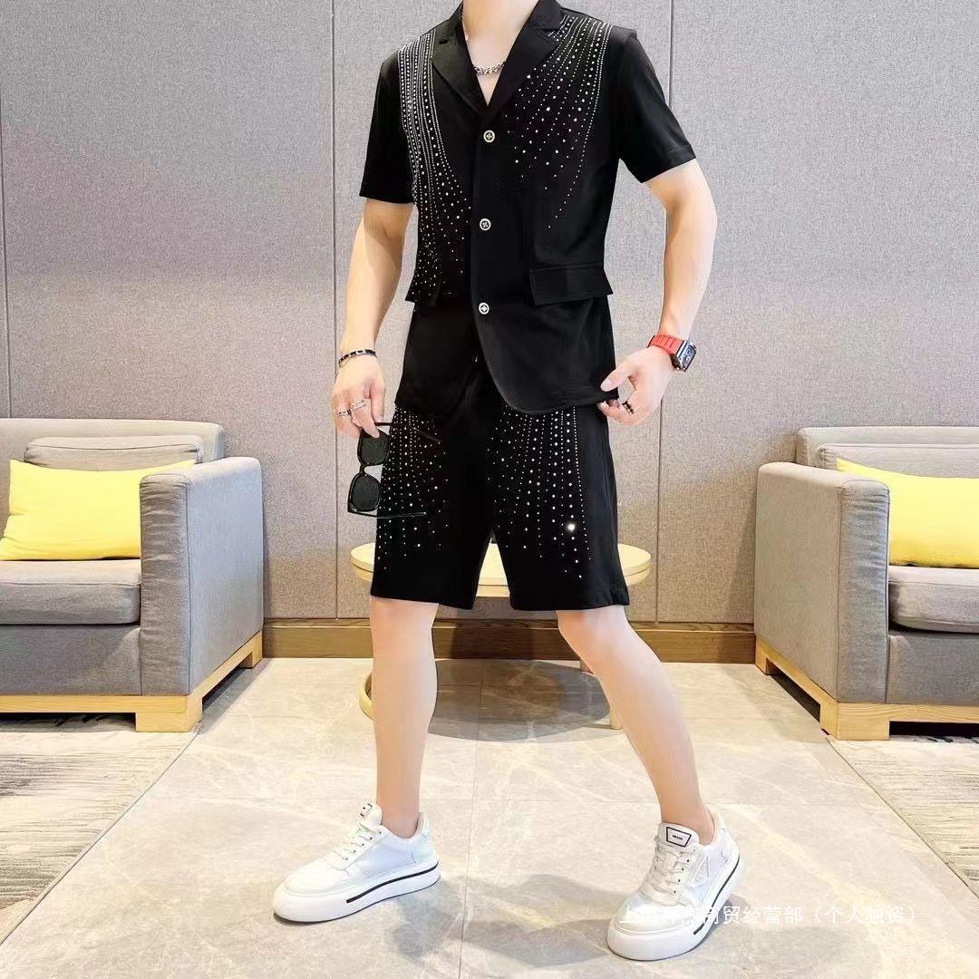 【Mens】シャツ + ショートパンツ メンズセット Z7138