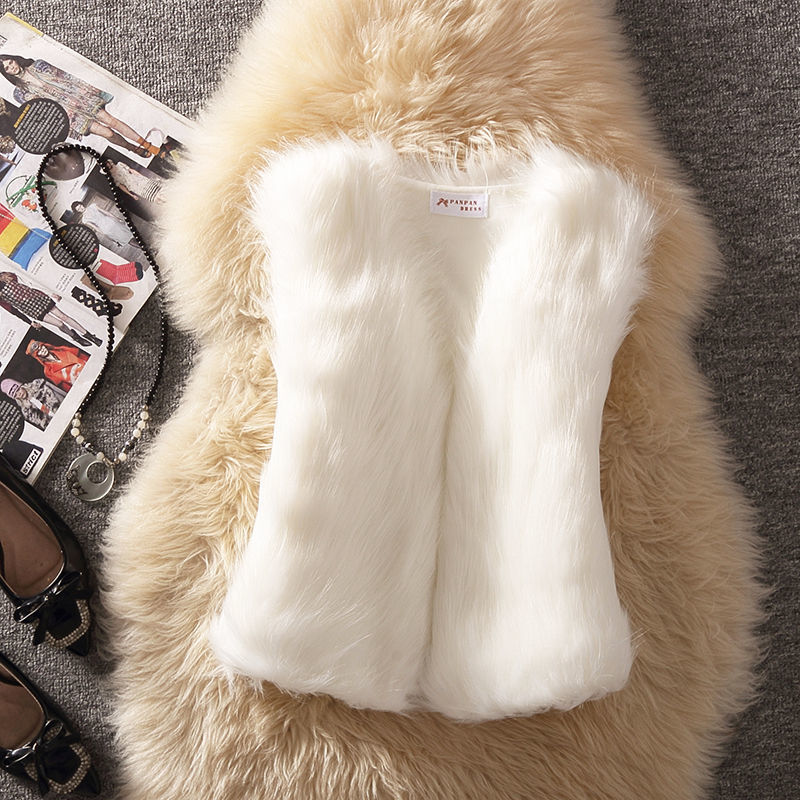 【Set】ファーベスト+ニット+スカート 3点セット Z7554