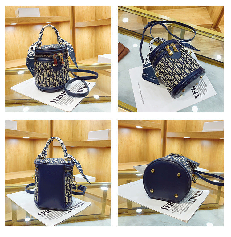 【雑貨】ジャカードバケツ型バッグ W10262