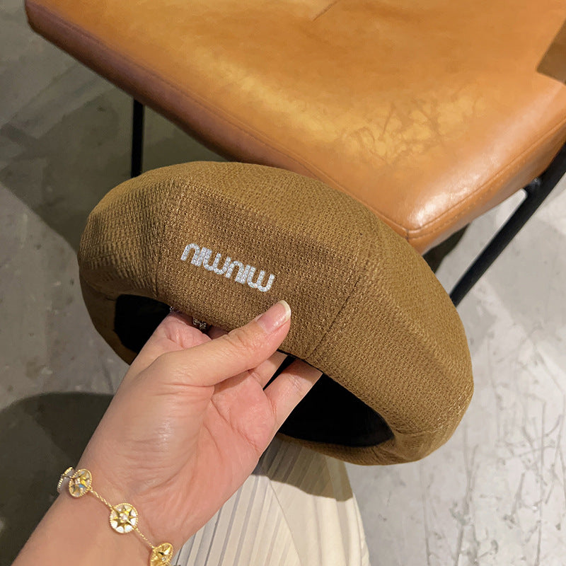 【雑貨】韓国ファッションベレー帽 W10754