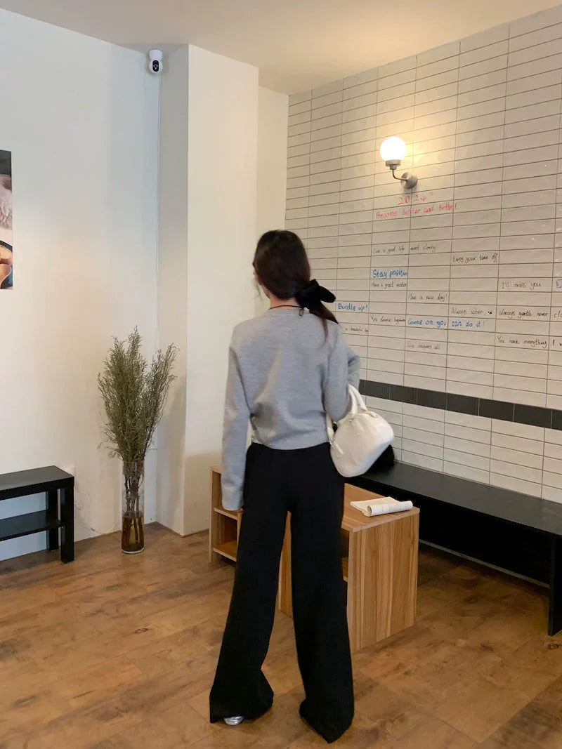 【Bottoms】切り替えデザインワイドパンツ W10945