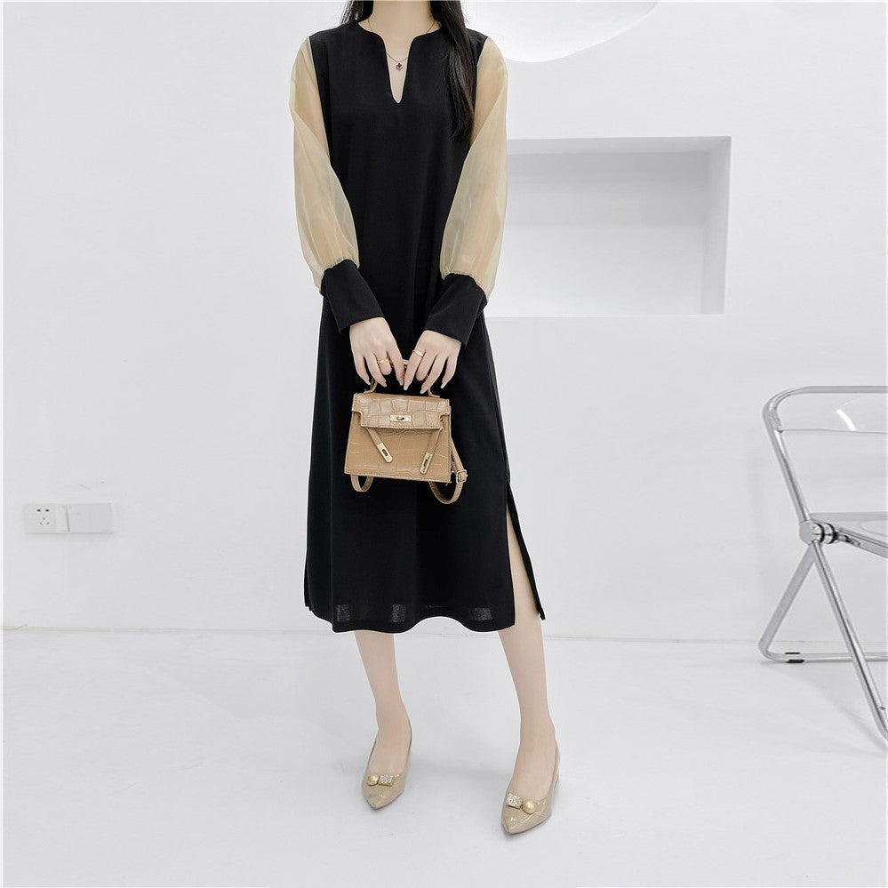 【Dress】2色展開OL通勤ワンピース Z7337