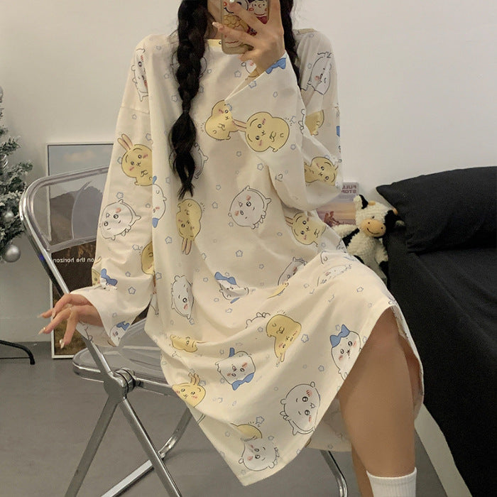 【Roomwear】春秋ルームワンピース Z7639
