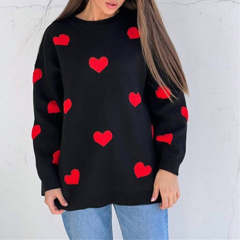 【Tops】ハート♡ニット W14178