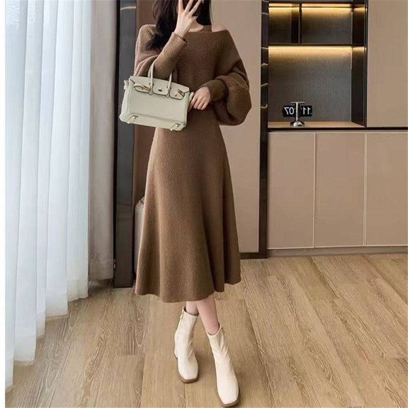 【Set】新入荷~ニット2点セット セーター + ノースリーブワンピ Z-6300