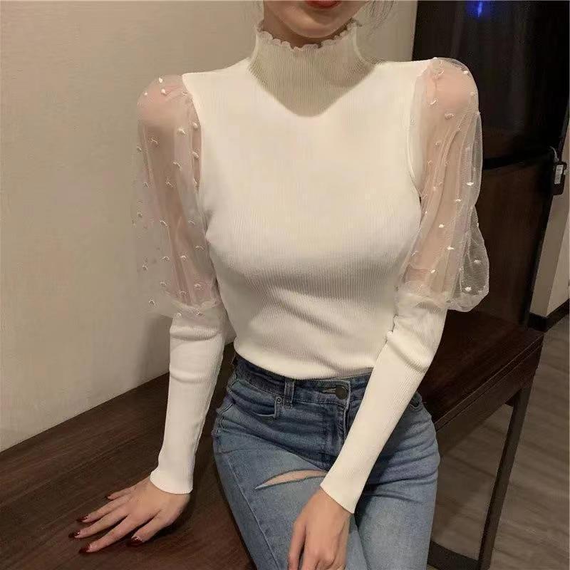 【Tops】高級感切り替えデザイントップス W13461
