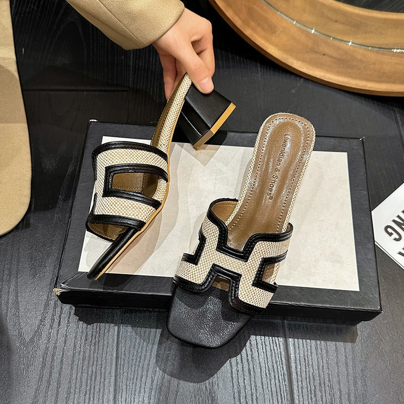 【Shoes】5色展開夏スリッパ W12366