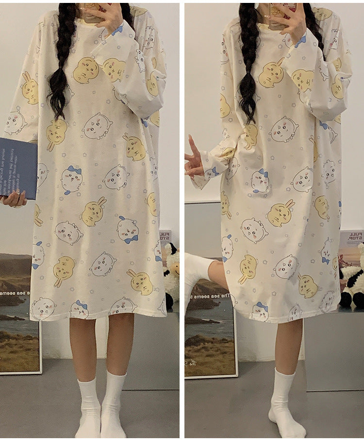 【Roomwear】春秋ルームワンピース Z7639