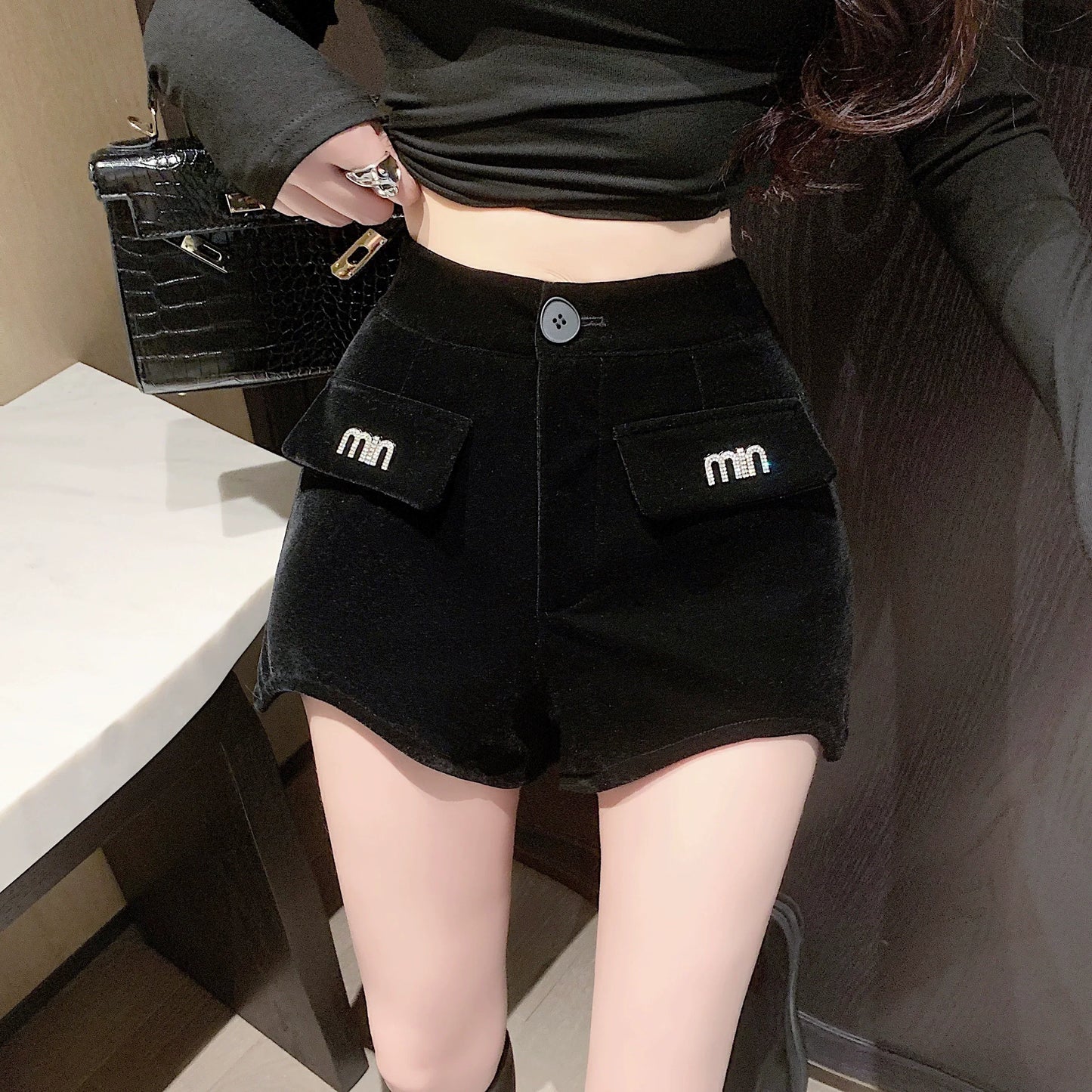 【Bottoms】韓国ファッションショートパンツ W9104