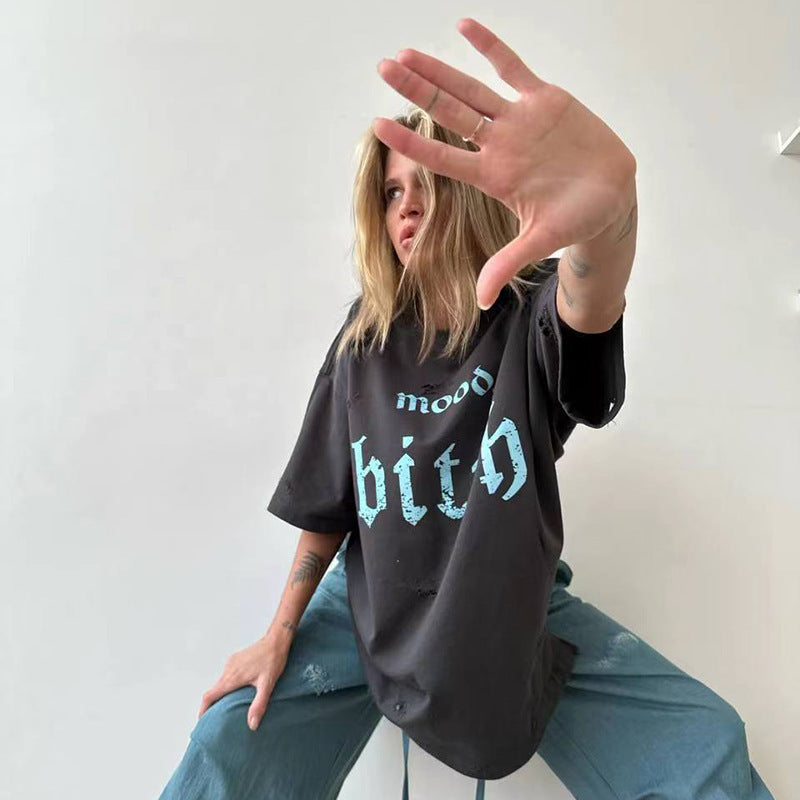 【Tops】プリントTシャツ T01345