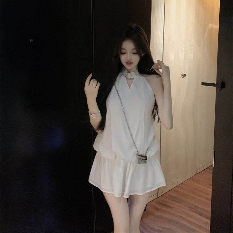 【Dress】ホルターネックバックレスドレス T01394