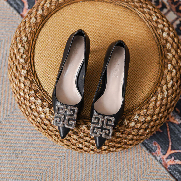 【Shoes】2タイプ選択可通勤パンプス W13822