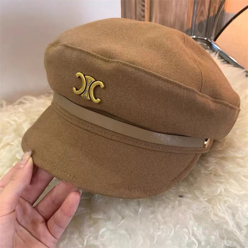 【雑貨】秋らしく小顔帽子3色 Z7659