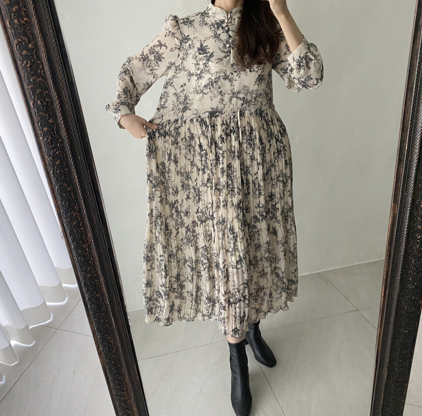 【Dress】花柄ワンピース Z7758