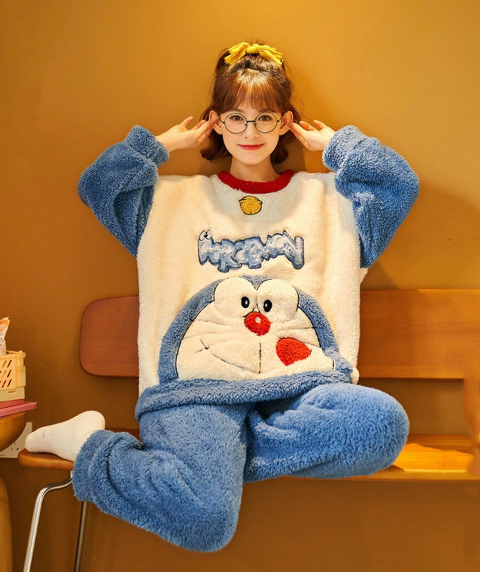 【Roomwear】ルームウェア厚手カップルパジャマ W9589