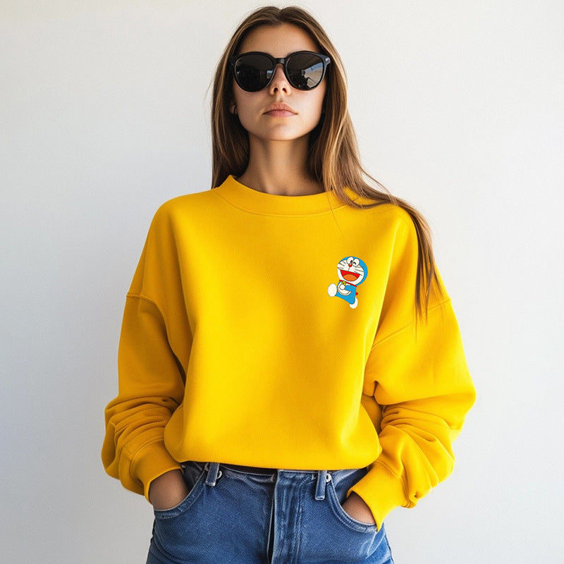 【Tops】4色選択可プリントプルオーバー W14298