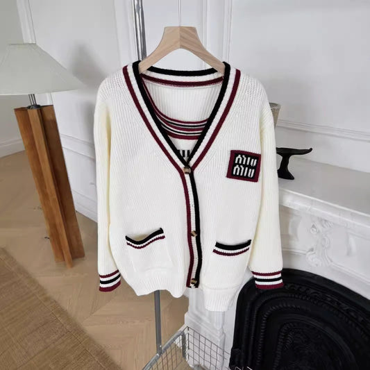 【Set】カーデ+キャミソール セットアップ W14321