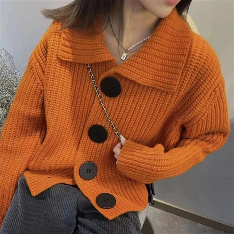 【Outer】シンプルニットカーディガン W13731