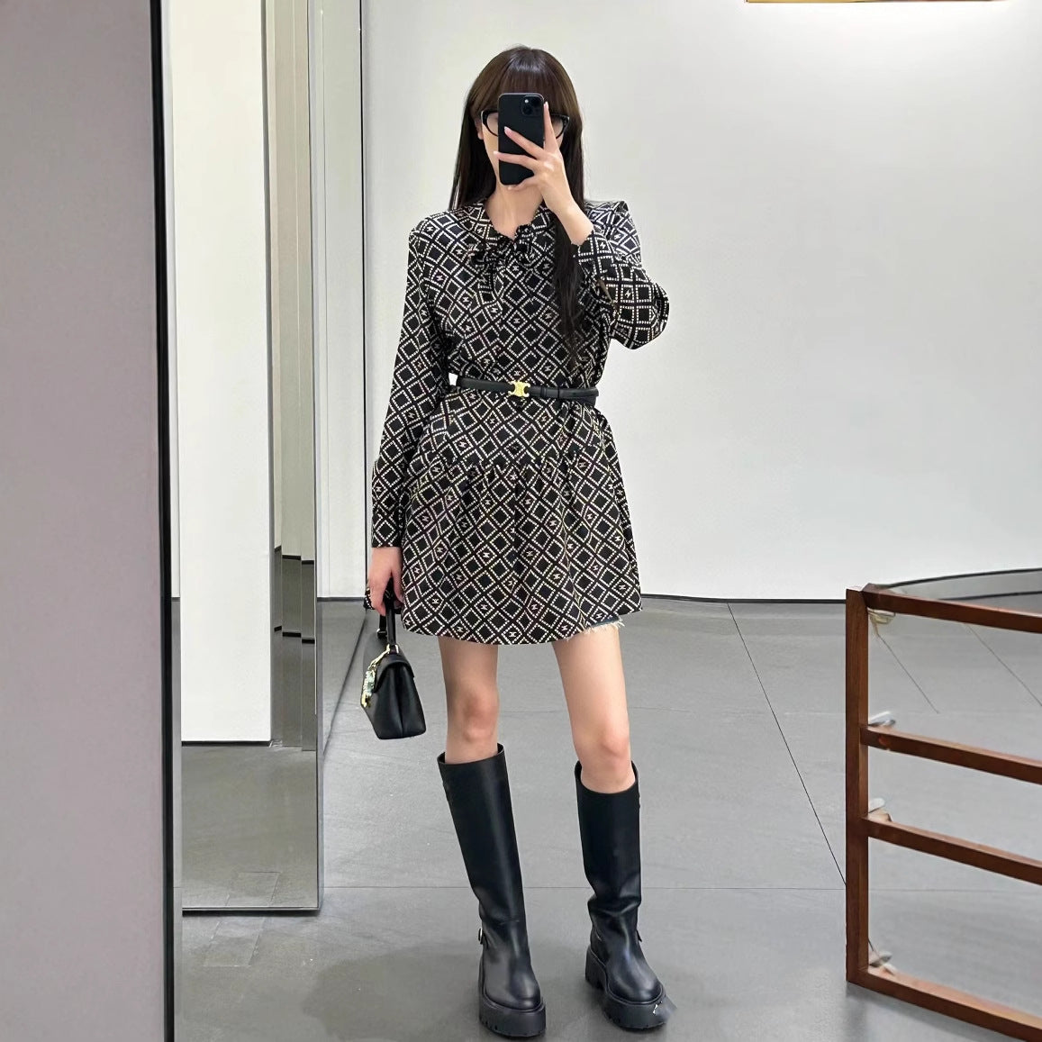 【Dress】プリントワンピース T01620