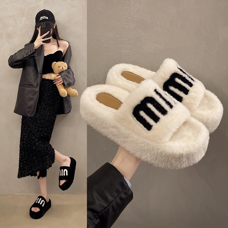 【Shoes】ファッションファースリッパ W13370