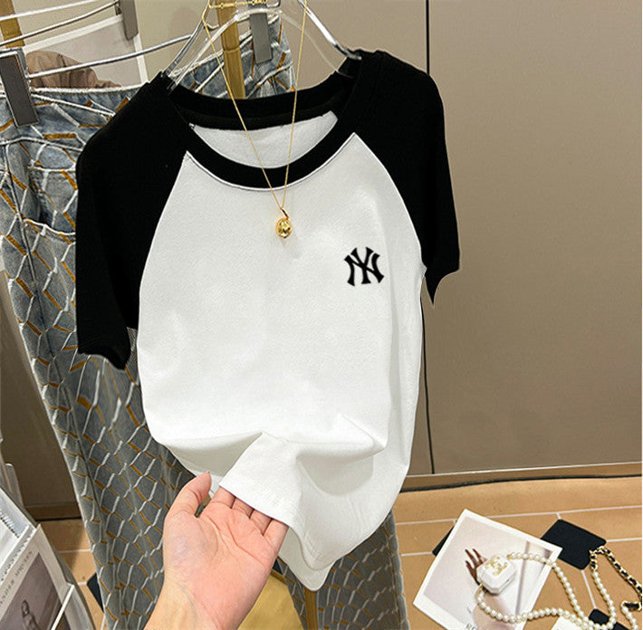 【Tops】ラグランスリーブTシャツ W12649